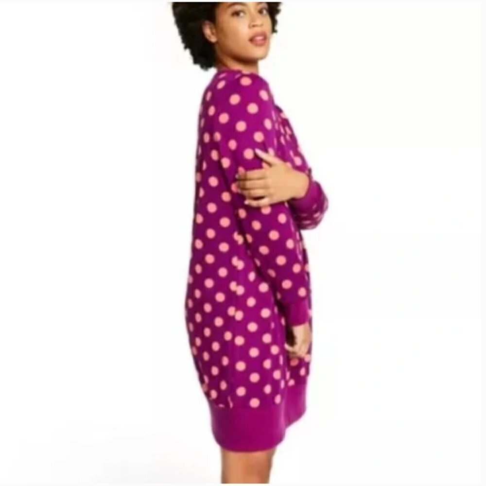 Victor Glemaud for Target Women's Size Small Polka Dot Sweatshirt Tunic Dress